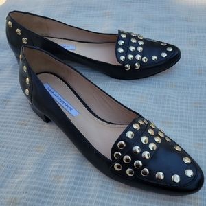 DVF Sz 8 Diane Von Furstenberg Studded Leather Shoes